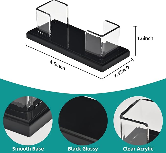 PecMuikee Business Card Holder for Desk，Acrylic Business Card Display Stand,Multiple Business Card Holders for Office, Exhibition, Home, Restaurant (slot 1)