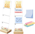 Sticky Notes Monitor Memo Board with Removable Wooden Base I Dont Know I Just Work Here Funny Quote Message Board Portable Sticky Note Holder with 200 Sheets Sticky Notes Humorous Office Desk Decor
