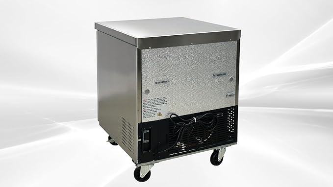 Commercial Undercounter Freezer, ETL Stainless Steel, One Door, 27" W 6.3 cu. ft. -8°F to 0°F*