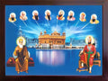 Lord Sikh Guru poster print with frame for Home Decor and Gifting Purpose (229-139)