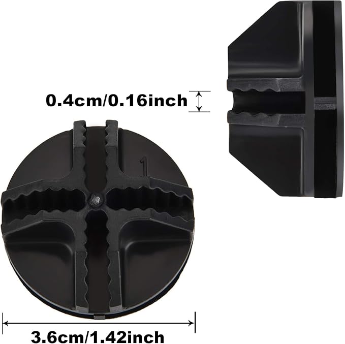 32 Pieces Cube Connectors Plastic Storage Wire Cube Organizer ABS Connectors for Modular Closet Storage Organizer and Wire Shelf (Black)