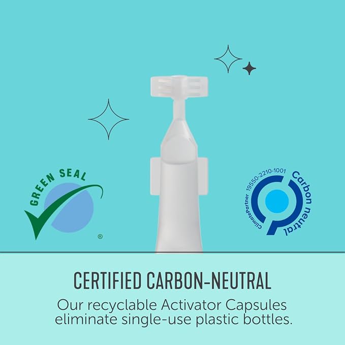 Force of Nature Cleaner & Disinfectant Capsule Refills - 50 ct | EPA-Registered, Non-Toxic Cleaning, Deodorizing, Sanitizing - Refills Make 50 Bottles (12 oz each) Replaces Multiple Cleaners