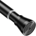 AIZESI Black 1pcs Spring Tension Curtain Rods 17 to 26 Inches, Short Tension Rod Loaded Small Mini Extendable Curtain Tension Rod Adjustable For Windows Bedroom Closet Cupboard