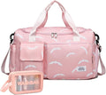 Small Gym Bag for Women, Travel Duffle Bag Carry On Weekender Bag with Shoe Compartment