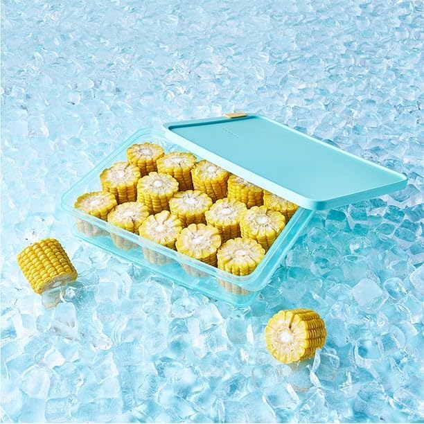 LocknLock Freezer Fit Plastic Freezer Containers | Airtight Stackable Food Storage for Meal Prep | Microwave & Dishwasher Safe | BPA Free Freezer Container with Lid, 3.5L
