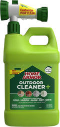 Home Armor Outdoor Cleaner+, 64 oz., Remove Stains from Mold, Mildew, Algae, Dirt and Grime for Visible Results in Seconds, No Scrubbing Required, Plant Safe When Used as Directed