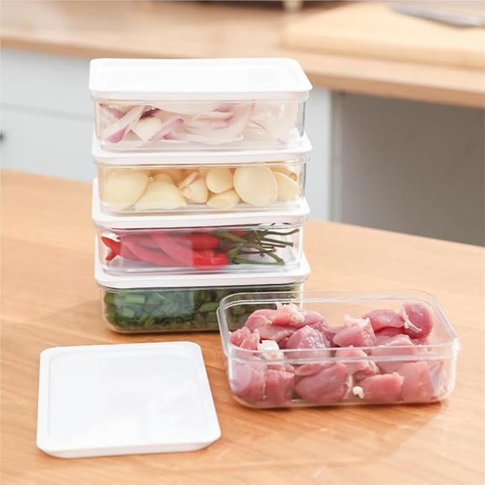 Food Storage Container Refrigerator Sealed Storage Box Home Kitchen Vegetable Preparation Box Food Grade Frozen Preservation Box Kitchen Refrigerator Food Organizer