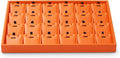 Oirlv Luxury Leather Jewelry Display Tray 24 Grid Jewelry Organizer Tray with Removable Inserts Necklace Pendant Storage