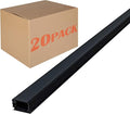 Electriduct Medium Latching Cable Raceway (500 Series) - 6 Feet - Black | 20 Sticks (120 Feet Total)