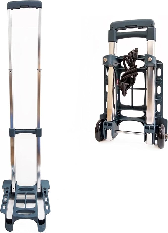 Vanguard Carry Cart, Foldable, Compact, Lightweight, 2.2 lbs (1 kg), Quiet, Wheel, Load Capacity: 66.1 lbs (30 kg), Includes Fixed Rope, Gray