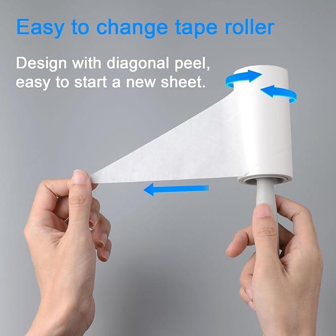 BAILALIBO Lint Roller for Pet Hair, 220 Sheets | Extra sticky, removes hair from clothes/couches/carpets, reusable, compact for travel, for dog/cat owners