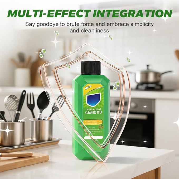 2026 New Cleaning Milk House Cleaner 10.6 oz, Powerful Multifunctional Concentrated Cleaner, Multi-purpose Powerful Cleaners for Household Kitchen (1)