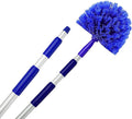 Cobweb Duster, Extendable Reach 20 feet, Ceiling Fan Duster | 3-Stage Aluminum Telescoping Pole | Medium Stiff Bristles | Long Handle Webster Duster for Cleaning | U.S Duster Co.