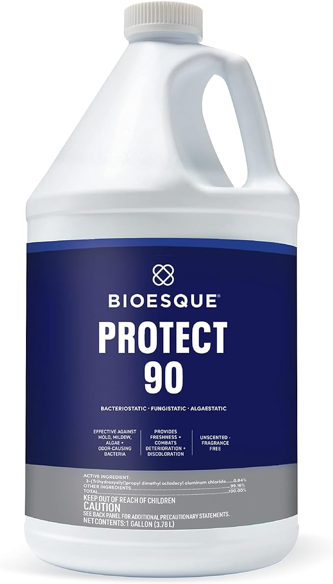 Bioesque Protect 90, Bacteriostatic, Fungistatic, Algaestatic Formula, Effective Against Mold, Mildew, Algae, & Odor Causing Bacteria, 1 Gallon (Pack of 1)