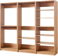 Maykoosh Closet System Organizer - Customizable Walk-in Wardrobe Storage Oak/Model ABE 3 Closet