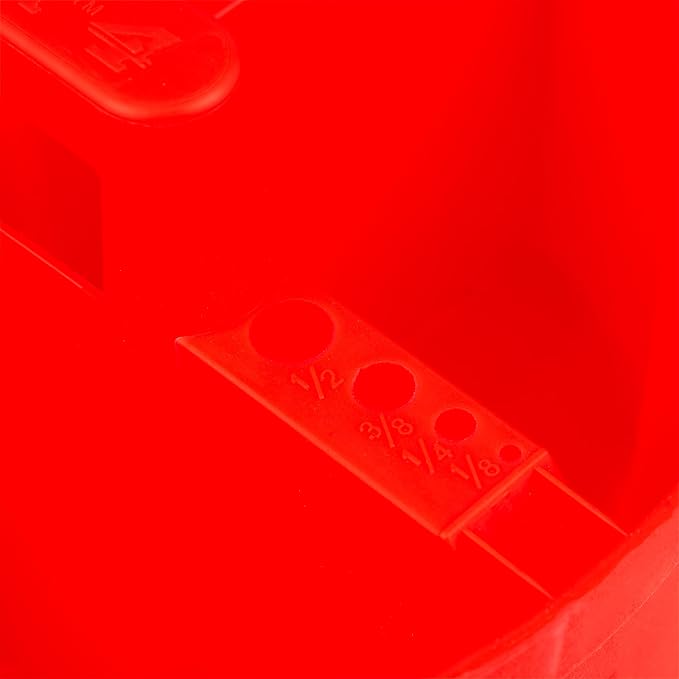 Bucket Boss - Super Stacker Small Parts Organizer, Bucket Organization (15054), Red (Pack of 6)