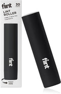 Flint Classic Black Retractable Mini Lint Roller with 30 Extra Sticky Sheets, Small and Portable Lint Roller, Ideal Pet Hair Remover, Travel Lint Rollers for pet Hair Extra Sticky