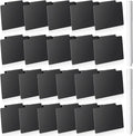 Chinco 24 Pcs Basket Label Clips Set Include 30 Removable Kitchen Clip Label Holder PVC Storage Bin with 2 Chalk Markers for Basket Kitchen Pantry Organization (Black Clip,White Pen)