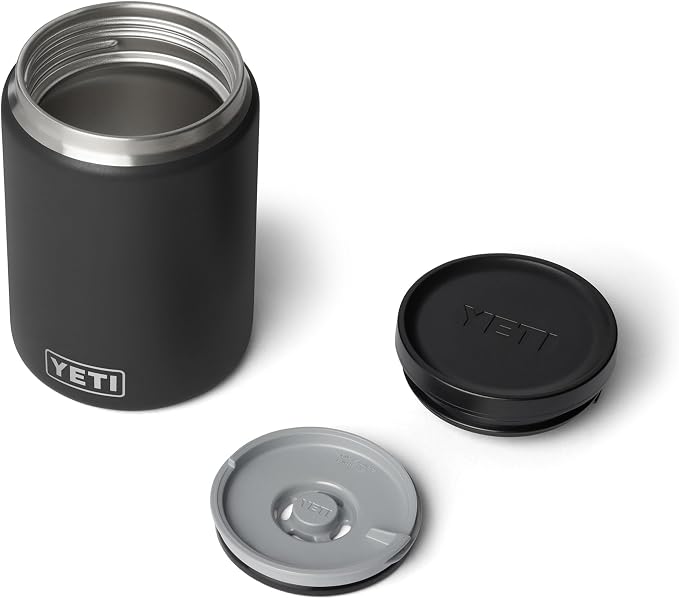 YETI Rambler 24 oz Food Jar, Vacuum Insulated, Stainless Steel, With Airtight Lid, Black