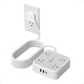 TESSAN Surge Protector Power Strip with 900J Surge Protection, 20 Ft, Grey | 8 AC with 3 USB Ports (1 USB C 20W PD), Flat Plug Extension Cord, 3 Sided Outlet Extender with Power Switch