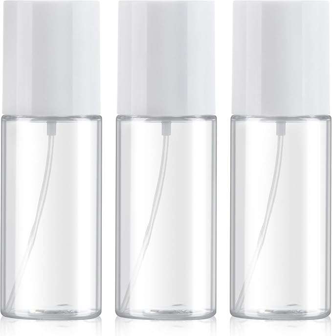 Boenoea Small Spray Bottle,Travel Spray Bottles Plastic Portable Refillable Empty Bottles for Outgoing - Leak Proof - Clear
