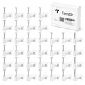 Cable Clips Nail in Cable Clips 100 Pcs 8mm Flat Ethernet Cable Wall Clips Cable Tacks Coax Cable Clip Speaker Wire Clips Cable Nails for Cords Cat5/Cat5e/Cat6/Cat7 RJ45 Cord Clips