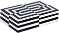 Handicrafts Home Black and White 3D Illusion Jewelry Storage Box – Geometric Decorative Organizer for Earrings, Necklaces & Keepsakes – Multipurpose Gift Box 8x5x2 Inches