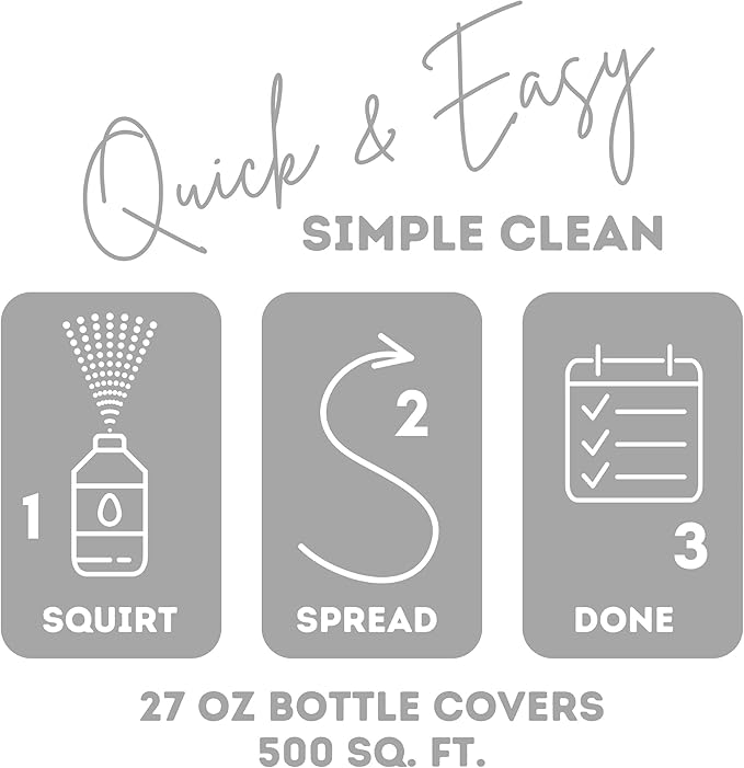 Quick Shine Multi Surface Floor Cleaner 27oz, 2Pk | Ready to Use-Streak Free- No Rinse | Use on Hardwood, Laminate, Luxury Vinyl Plank & Stone | Use in Spray Mops & Vac Mops | Safer Choice Cleaner