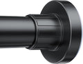 Ausemku Shower Curtain Rod 32-80 Inch Adjustable - Heavy Duty No drill Spring Tension Shower Rod, Non-Slip Rustproof Telescopic Rod for Bathroom, Black