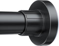 Ausemku Shower Curtain Rod 32-65 Inch Adjustable - 1 Inch Diameter Heavy Duty No drill Spring Tension Shower Rod, Non-Slip Rustproof Telescopic Rod for Bathroom, Black