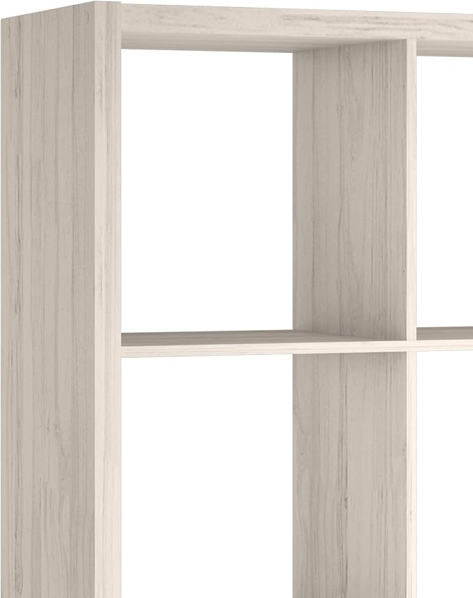 ClosetMaid Decorative Open Back 8-Cube Storage Organizer, Bleached Walnut
