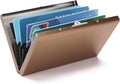 Stainless Steel Credit Card Wallet RFID Blocking Metal Case Pocket Business Card Holder for Women and Men