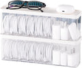Charger Cable Cord Storage Organizer Box - Easy Storage Without Cable Ties - 2 Pack With Lid