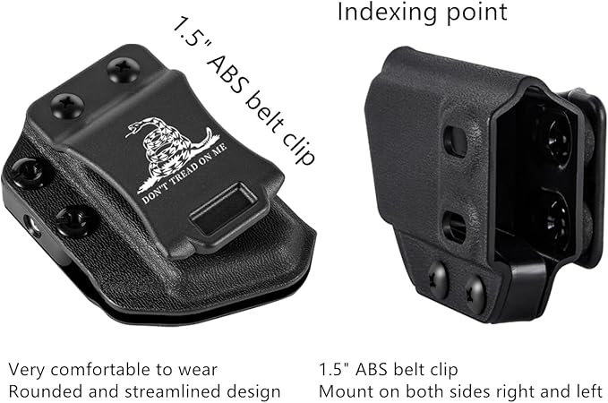 3-Packs Universal Mag Carrier IWB/OWB Magazine Holster for 9mm/.40 Double Stack Magazines
