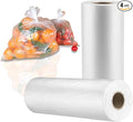 4 Rolls Plastic Produce Bags for Groceries,12x16in Durable Clear Food Storage Bags for Bread, Fruits, Vegetables, Kitchen, 1400 Pcs Disposable Plastic Storage Bag