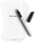 ThreeKin Waterproof Labels for Bottles and Containers - Custom Stickers - All-Purpose and Personalizable - Dishwasher, Freezer and Microwave Safe - BPA-Free - USA-Owned (Clear, 72pcs)
