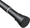 Tension Curtain Rod Black Tension Rod 28 To 48 Inch Spring Curtain Rods Non Slip Tension Rods 1pcs For Windows No Drilling Adjustable Tension Rods of Curtains Window Closet Kitchen Wardrobe