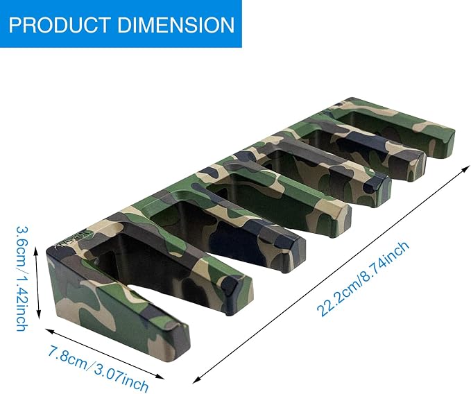 Solid ABS 6X Standard PMAG Wall Mount, Mag Holder, Home Magazine Storage Rack