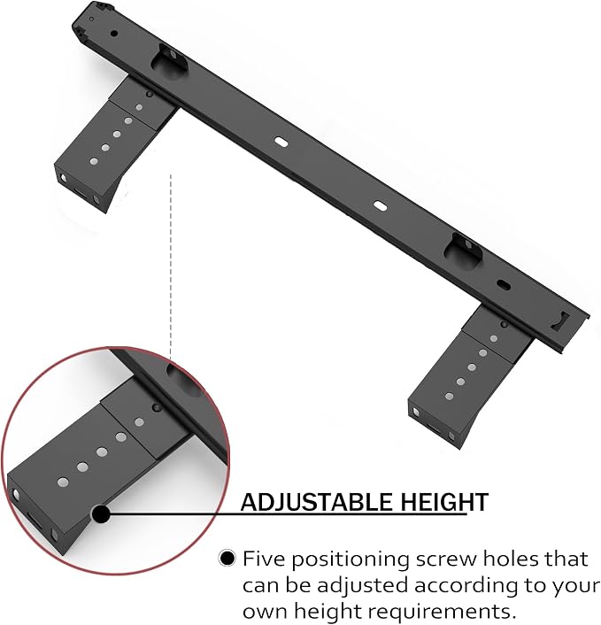 FRMSAET Heavy Duty 12/14/16/18 inches Thickness Steel Construction Ball Bearing Keyboard Slides Keyboard Drawer Slides Tray Accessories Cabinet Furniture Hardware Rails (16 inches, Black)