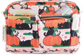 E-WEICHEN Multiple Pockets Portfolio Organizer with Zippered, Makeup Bag Travel Essentials for Women, Simple Waterproof Stationery Pencil Pouch Bag for Journal Office Art Supplies.Pink Pumpkin