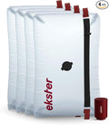Ekster TravelPack Vacuum Kit Plus – Vacuum Seal Bags for Clothing Travel with Electric Air Pump, Compression Packing Cubes Alternative, Space Saver, Fits 10+ Days | Travel Essentials 2026-4 Pack