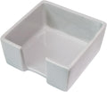 HANKOR Ceramic Sticky Note Holder, 3 x 3 Sticky Note Dispenser, Notepad Holder for Desk, Office Essentials Organizer (Grey)