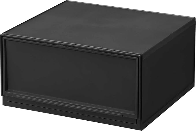 Sanka D2SC-MWBK Small Storage Drawer MW Black (14.8 x 14.0 x 7.4 inches (376 x 355 x 188 cm), Natural Modular Case, Made in Japan