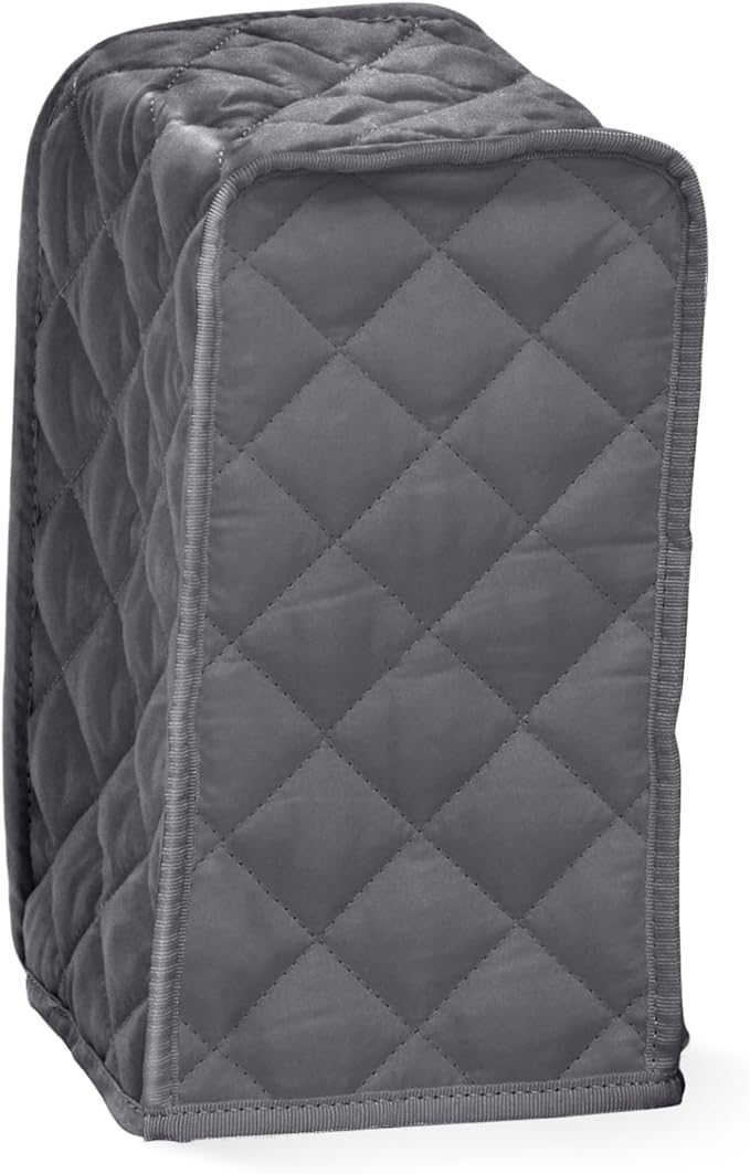 Covermates Keepsakes Square Appliance Cover – Quilted Kitchen Appliance Cover for Countertop Storage – Dust Protection – Stain Resistant – Washable – Slip-On Appliance Design, Slate