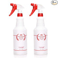 Plastic Spray Bottle 2 Pack, 32 Oz, All-Purpose Heavy Duty Spraying Bottles Leak Proof Mist Empty Water Sprayer for Cleaning Solution, Essential Oils, Hair, Planting, Pet with Adjustable Nozzle - Red