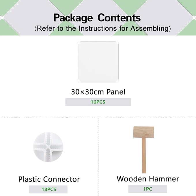C&AHOME Plastic Cube Storage Organizer, 4-Cube Shelves Units, Milky | DIY Modular Bookshelf, Portable Closet Organizers and Storage Ideal for Bedroom, Office, 24.8" L x 12.4" W x 24.8" H