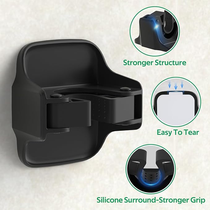 reliahom Broom Holder Wall Mount Mop Grippers organizer wall hanging,10Pack | No Drilling Self Adhesive Easy install Anti-Slip Mop Broom Hanger Storage Rack for Kitchen,Laundry Room,Garden,Garage