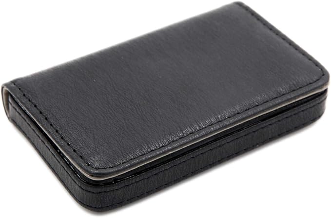 AI-DEE RFID Blocking Wallet - Minimalist Leather Business Credit Card Holder - Black2