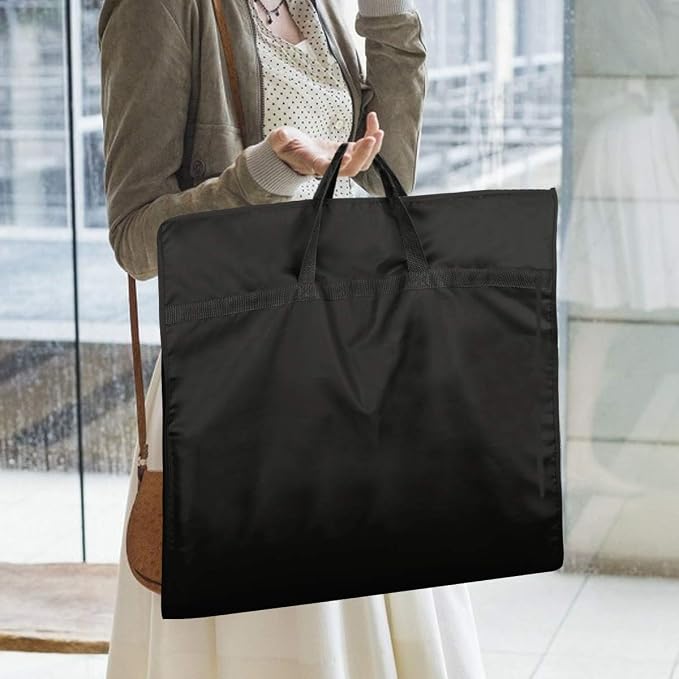51" Garment Bags with Zipper Pocket for Dance Costume,Wedding Gown,Suit,Furs,Garment Bags for Travel and Storage(Pack of 2,Black)