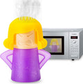 Abnaok Microwave Cleaner, 2 PCS Angry Mama Microwave Cleaner Microwave Oven Steam Cleaner Easily Clean in Minutes Cleans Add Vinegar and Water for Home or Office with English Manual (Purple)